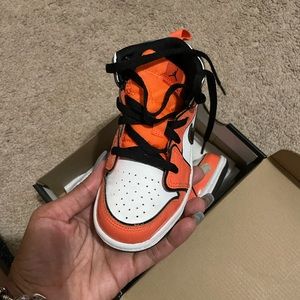 Orange & black Jordan 10c